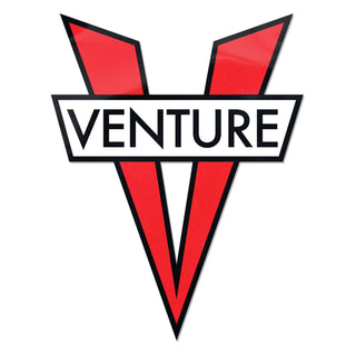 Venture Trucks Skateboard Sticker V-Diecut Red 5" x 6"
