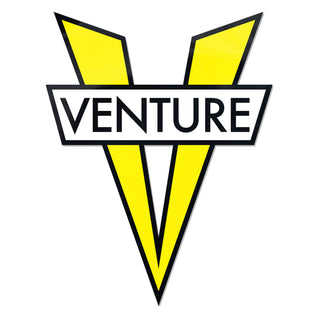 Venture Trucks Skateboard Sticker V-Diecut Yellow 5" x 6"