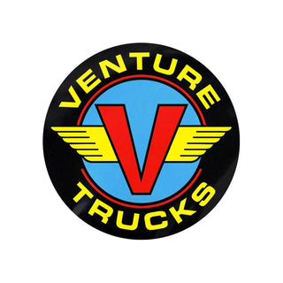 Venture Trucks Skateboard Sticker Wings Blue/Red 3"