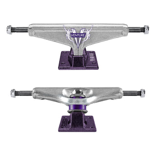 Venture Skateboard Trucks Awake '87 V-Lights Polished/Plum 5.2 Hi (8.0")