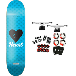 The Heart Supply Skateboard Complete Vertical Flow Neon 8.25" Blue