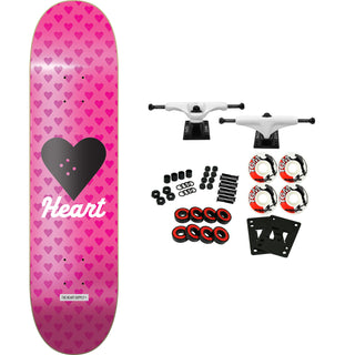 The Heart Supply Skateboard Complete Vertical Flow Neon 8.0" Pink