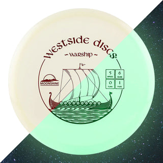 Westside Disc Golf VIP Moonshine Warship Midrange 5/6/0/1 Clear/Black 176 grams
