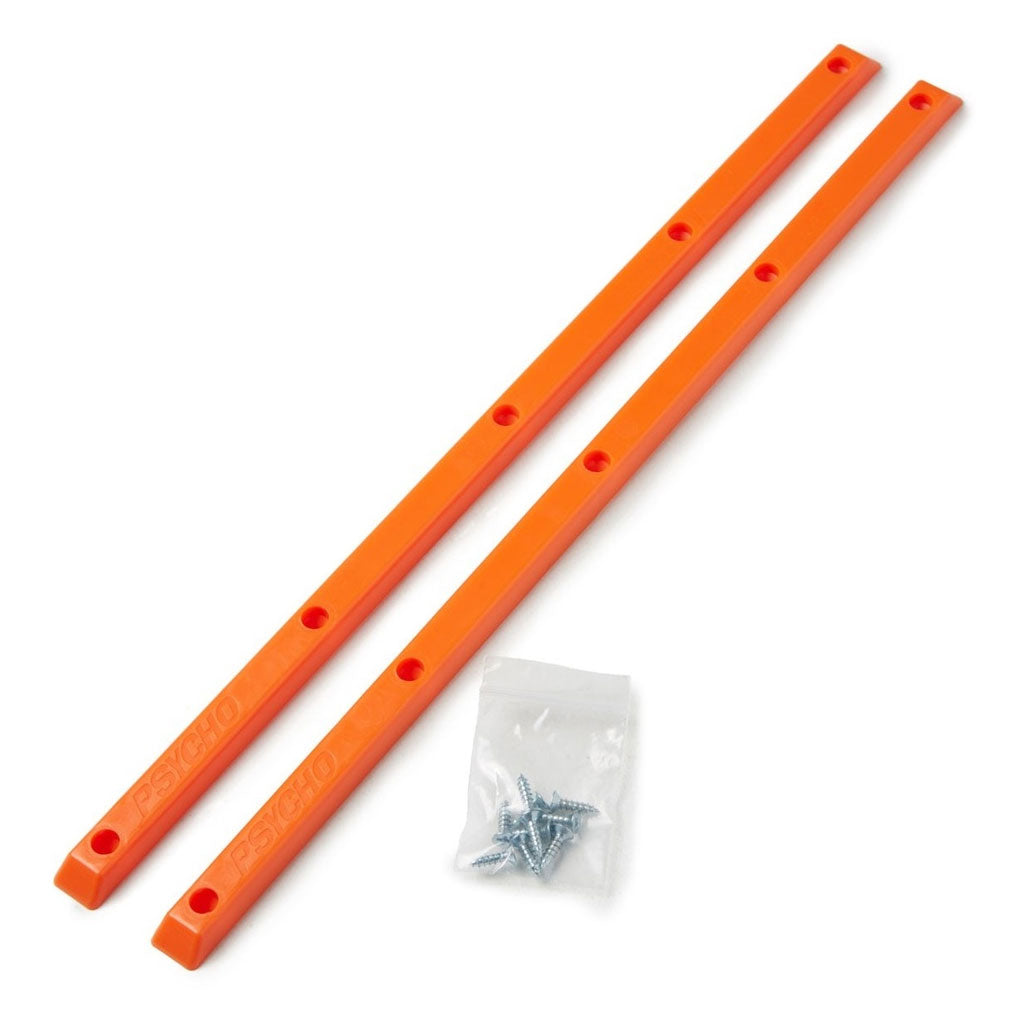 Vusion Video Rails Vision Psycho Rails Orange Set of 2 with Mounting Hardware 14.25