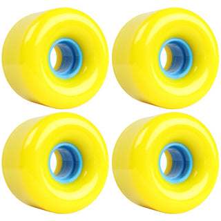 65mm x 44mm 83A 012C Yellow  Wheels (Set of 4)