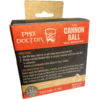 Phix Doctor Surfboard Wax Remover The Cannon Ball w/ Wax Comb