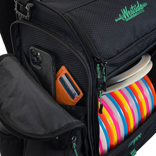 Westside Disc Golf Backpack Bag Empire Black Holds 24 Discs