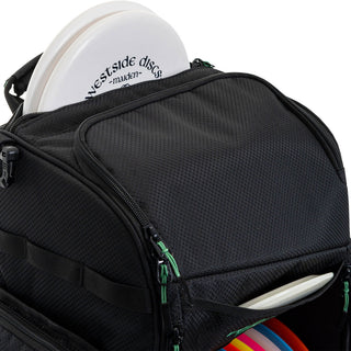 Westside Disc Golf Backpack Bag Noble Black Holds 22 Discs