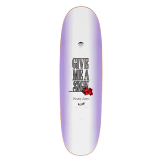 Welcome Skateboard Complete Britney Angel on Boline 2.0 Purple/White 9.5" x 33"