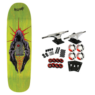 Welcome Skateboard Complete Jake Yanko Wilted on Panther Lime Green Stain 9.0" x 32.5"
