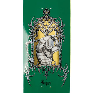 Welcome Skateboard Deck Ryan Reyes Flail on Baculus 2.0 Green/Gold Foil 9.0" x 33"