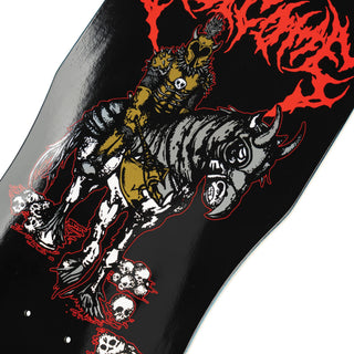 Welcome Skateboard Deck Rider on Dark Lord Black/Gold Foil 9.75" x 31.75"