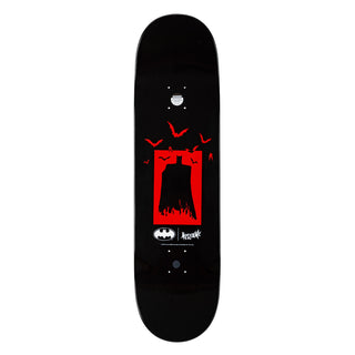 Welcome x Batman Skateboard Deck Batmonster on Popsicle Black Dip 8.75"