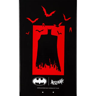 Welcome x Batman Skateboard Deck Batmonster on Popsicle Black Dip 8.75"