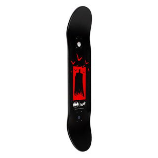 Welcome x Batman Skateboard Deck Batmonster on Popsicle Black Dip 8.75"