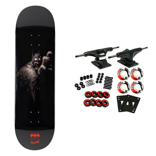 Welcome x Batman Skateboard Complete Batmonster on Popsicle Black Dip 8.75"