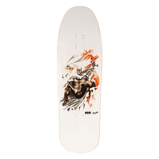 Welcome x Batman Skateboard Deck Heart of Hush on Gaia Bone 9.6"