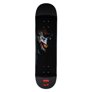 Welcome x Batman Skateboard Deck Joker on Popsicle Black Dip 8.0"