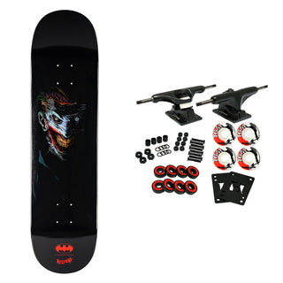 Welcome x Batman Skateboard Complete Joker on Popsicle Black Dip 8.0"