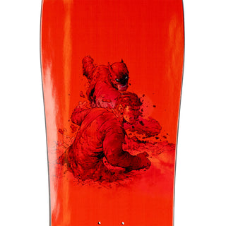 Welcome x Batman Skateboard Deck Knockout on Early Grab Red/Black Dip 10.0"