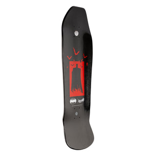 Welcome x Batman Skateboard Deck Knockout on Early Grab Red/Black Dip 10.0"