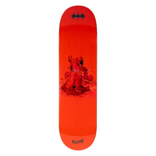 Welcome x Batman Skateboard Deck Knockout on Popsicle Red/Black Dip 8.25"