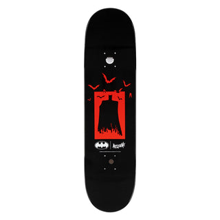 Welcome x Batman Skateboard Deck Knockout on Popsicle Red/Black Dip 8.25"
