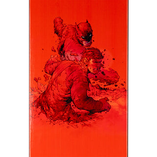 Welcome x Batman Skateboard Deck Knockout on Popsicle Red/Black Dip 8.25"