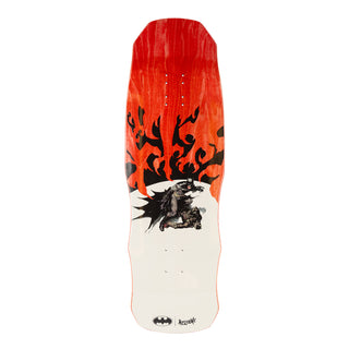 Welcome x Batman Skateboard Deck Talons on Dark Lord Red Stain 9.75"