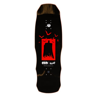 Welcome x Batman Skateboard Deck Talons on Dark Lord Red Stain 9.75"