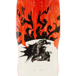 Welcome x Batman Skateboard Deck Talons on Dark Lord Red Stain 9.75"