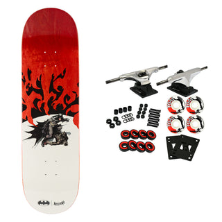 Welcome x Batman Skateboard Complete Talons on Popsicle Red Stain 9.0"