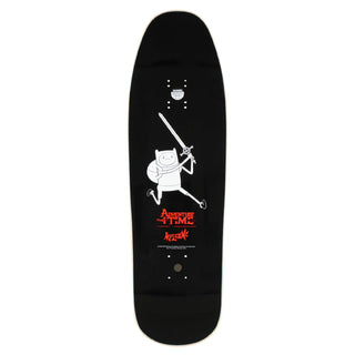 Welcome x Adventure Time Skateboard Deck Finn on Gaia Red 9.6"
