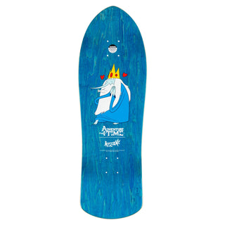 Welcome x Adventure Time Skateboard Deck Ice King on Crossbone White/Blue 10"