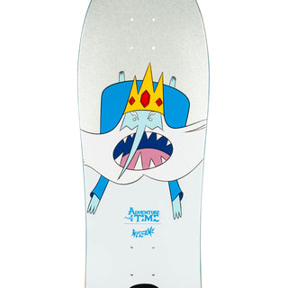 Welcome x Adventure Time Skateboard Deck Ice King on Crossbone White/Blue 10"
