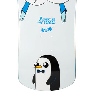 Welcome x Adventure Time Skateboard Deck Ice King on Crossbone White/Blue 10"