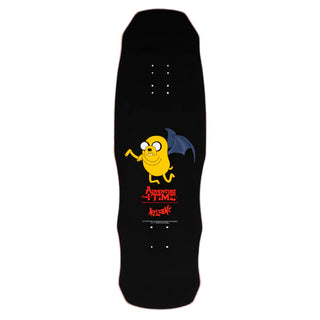 Welcome x Adventure Time Skateboard Deck Jake on Dark Lord Glitter/Black 9.75"