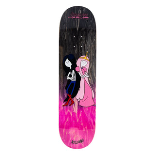 Welcome x Adventure Time Skateboard Deck Princess Power on Popsicle Pink/Black 8.25"