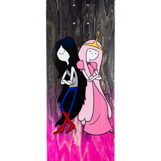 Welcome x Adventure Time Skateboard Deck Princess Power on Popsicle Pink/Black 8.25"