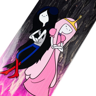 Welcome x Adventure Time Skateboard Deck Princess Power on Popsicle Pink/Black 8.25"