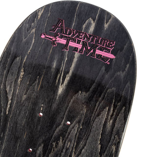 Welcome x Adventure Time Skateboard Deck Princess Power on Popsicle Pink/Black 8.25"