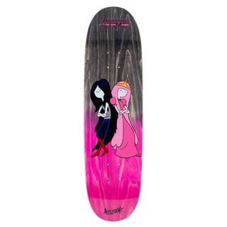 Welcome x Adventure Time Skateboard Deck Princess Power on Son of Boline Pink/Black 8.8"