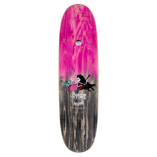 Welcome x Adventure Time Skateboard Deck Princess Power on Son of Boline Pink/Black 8.8"
