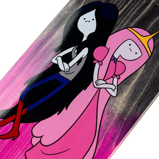 Welcome x Adventure Time Skateboard Deck Princess Power on Son of Boline Pink/Black 8.8"