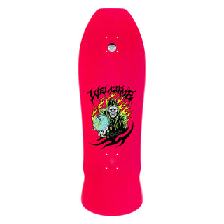 Welcome Skateboard Deck Knight on Early Grab Neon Pink Dip 10" x 31.95"