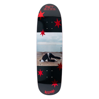 Welcome Skateboard Deck Soft Kill Canary Yellow on Atheme Red Foil 8.8" x 31.75"