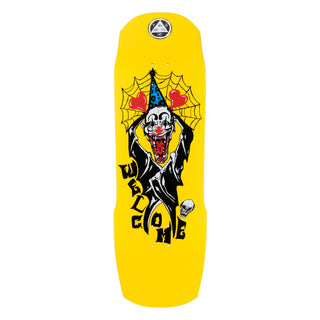 Welcome Skateboard Deck Crazy Tony on Totem 2.0 Neon Yellow 9.75" x 31.0"