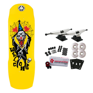 Welcome Skateboard Complete Crazy Tony on Totem 2.0 Neon Yellow 9.75" x 31.0"