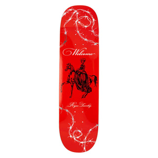 Welcome Skateboard Deck Townley Cowgirl on Enenra Red/Silver Foil 8.5" x 32.38"