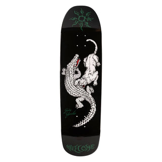 Welcome Skateboard Deck Yanko Swamp Fight on Panther White/Black 9.0" x 32.5"